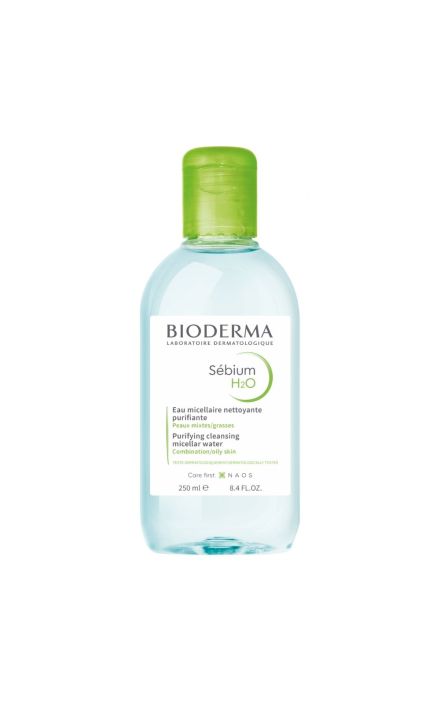 Bioderma, Sebium H2O, Fara parabeni, Demachiant, Apa micelara, Pentru ten mixt gras/cu pete, 250 ml 