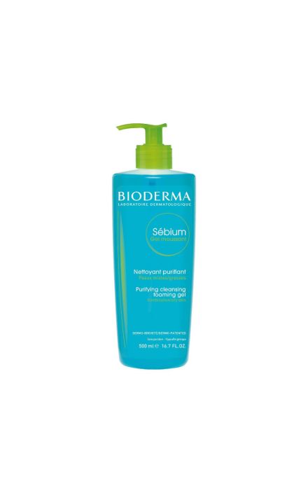Bioderma, Sebium, Gel Purifiant, Demachiant, Pentru Fata, 500 ml 
