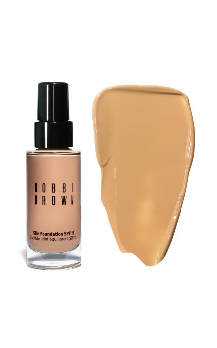 Bobbi Brown, Skin, Glicerina, Longwear, Fond de ten lichid, W-048, Bej auriu, SPF 15, 30 ml 
