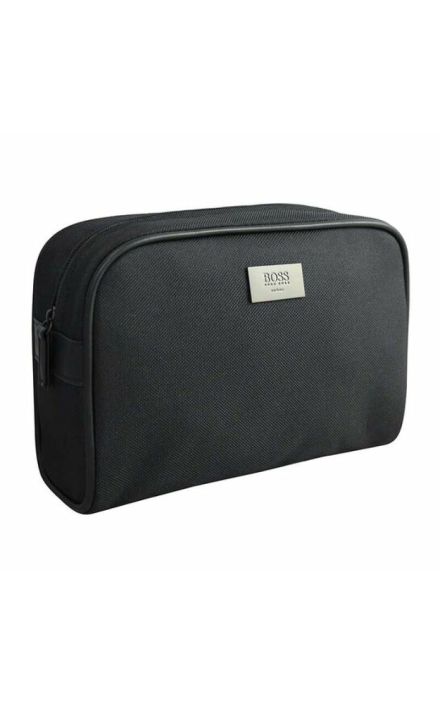 Hugo Boss, Toiletry, Toiletry, GWP Textile Pouch, Black, 23 x 8 x 14 cm 