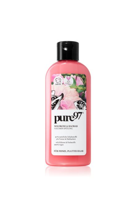 Pure97 Rose & Baobab, Balsam de par, pentru volum, 200 ml 