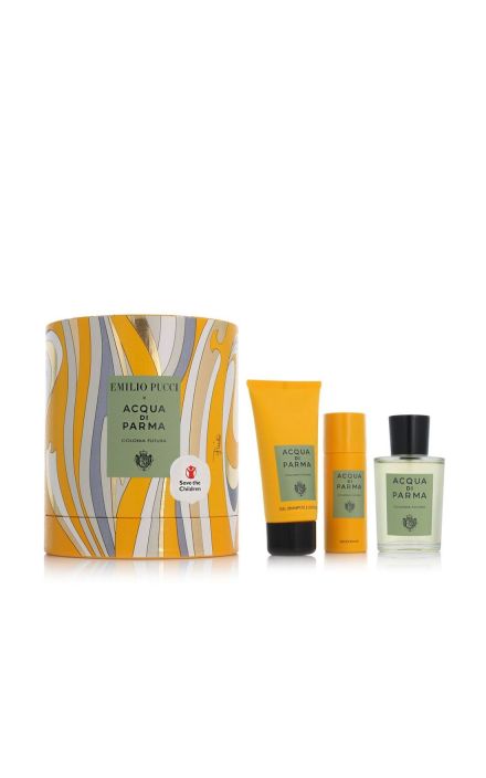 Set Acqua di Parma: Colonia Futura, Apa De Colonie, 100 ml + Colonia Futura, Gel de Dus & Sampon, 75 ml + Colonia Futura, Anti-Perspirant, Deodorant Spray, 50 ml, Barbati, pentru Barbati 