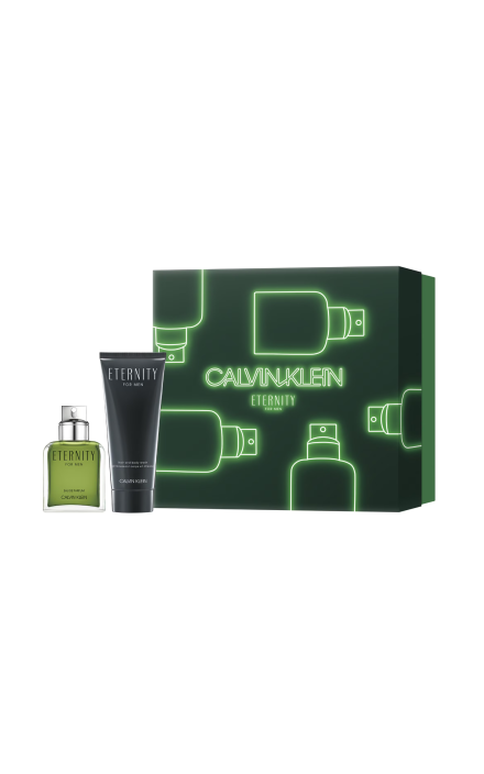 Set Calvin Klein: Eternity, Apa de Parfum, pentru Brabati, 50 ml + Eternity, Nourishing, Gel de Dus, All Over The Body, 100 ml 