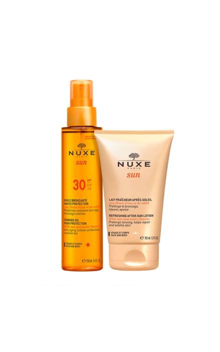 Set Nuxe, Lotiune dupa plaja Sun Protection, 50 ml + Ulei SPF30 Sun Protection, 150 ml 