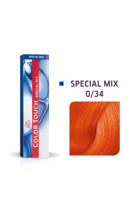 Wella Professionals, Color Touch Special Mix, Ammonia-Free, Semi-Permanent Hair Dye, 0/34 Golden Red, 60 ml 