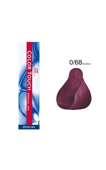 Vopsea de par semipermanenta, Wella Professionals, Color Touch Special Mix, Ammonia-Free, 0/68 Violet Blue, 60 ml