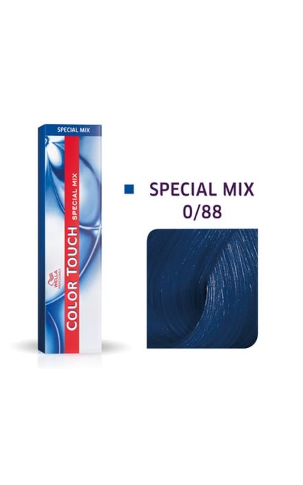 Vopsea de Par Semipermanenta Wella Professionals, Color Touch Special Mix, Ammonia-Free, 0/88 Blue Intense, 60 ml 