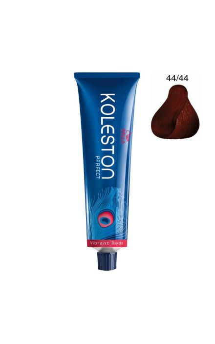 Vopsea de par permanenta, Wella Professionals, Koleston Perfect,  44/44 Saten rosu mediu intens, 60 ml 