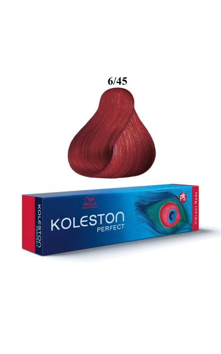 Wella Professionals, Koleston Perfect, Permanent Hair Dye, 6/45 Dark Blonde Red Mahogany, 60 ml 