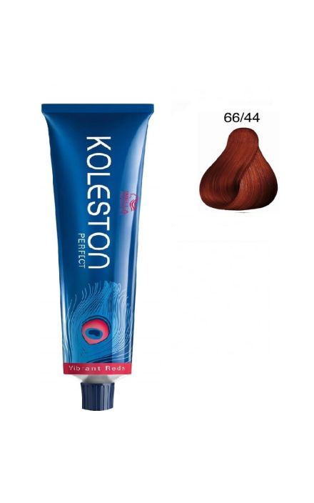 Wella Professionals, Koleston Perfect, Permanent Hair Dye, 66/44 Dark Blonde Intense Red, 60 ml 