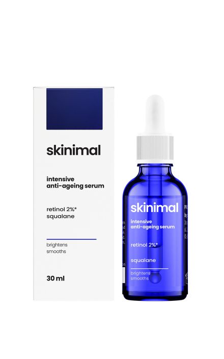 Skinimal Ser intensiv anti-imbatranire retinol 2% squalan 30 ml 