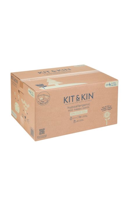 Scutece Hipoalergenice Eco Kit&Kin Chilotel Maxi, Marimea 4, 9-15 kg, 132 buc 