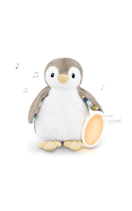 Pinguinul Phoebe - Plus cu mecanism de Linistire si Relaxarea Bebelusului Bej