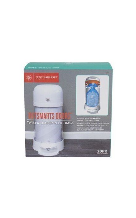 Pungi Ermetice pentru Scutece Prince Lionheart 20 buc Bleu