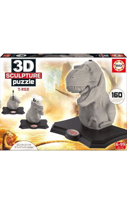 Puzzle T-REX 3D Multicolor