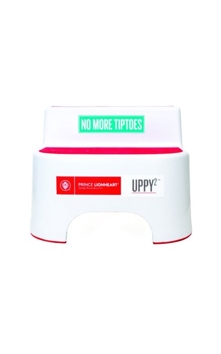 Treapta Inaltatoare Dubla Antiderapanta Prince Lionheart Flushbulb Fuchsia Alb