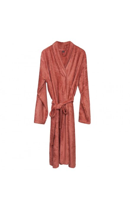 Halat de Baie Frotir din Bambus pentru Adulti Apricot Blush S Portocaliu