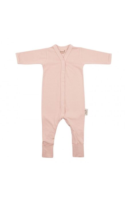 Salopeta de Corp cu Maneca Lunga, din Bambus Misty Rose 50-56 Roz