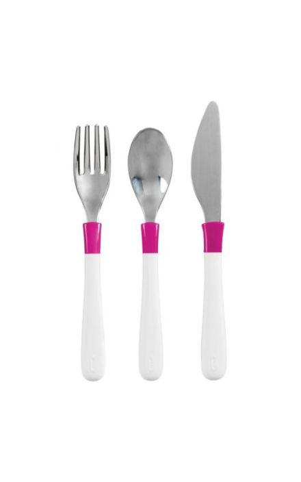 Set 3 Tacamuri Mari pentru Copii Roz Roz