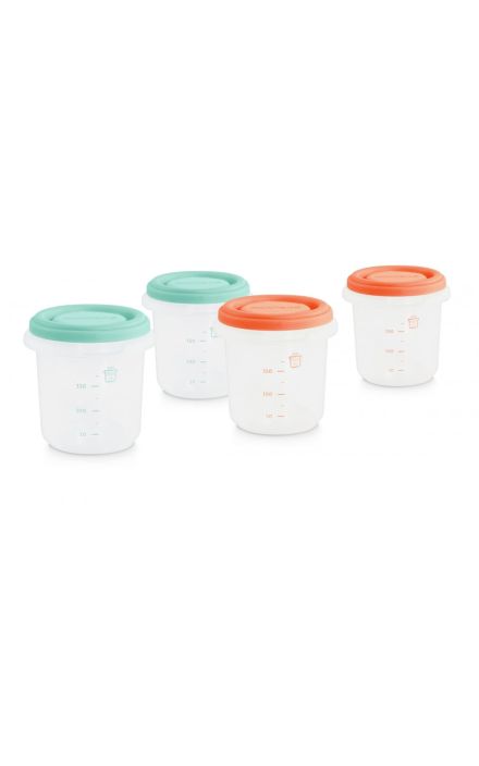 Set 4 recipiente Miniland Mediteranean 250 ml Multicolor