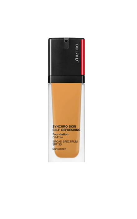 Shiseido, Synchro Skin Self- Refreshing Cushion, Oil-Free, Liquid Foundation, 420, Bronze, SPF 30, 30 ml 