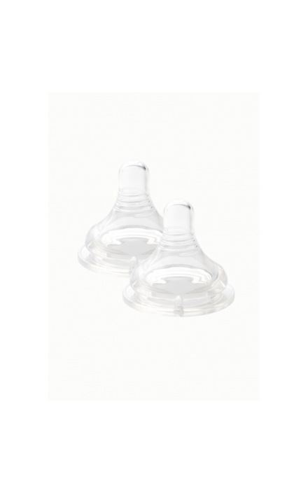 Tetina cu Flux Natural Lola&Lykke 3 luni+ (2buc) Transparent