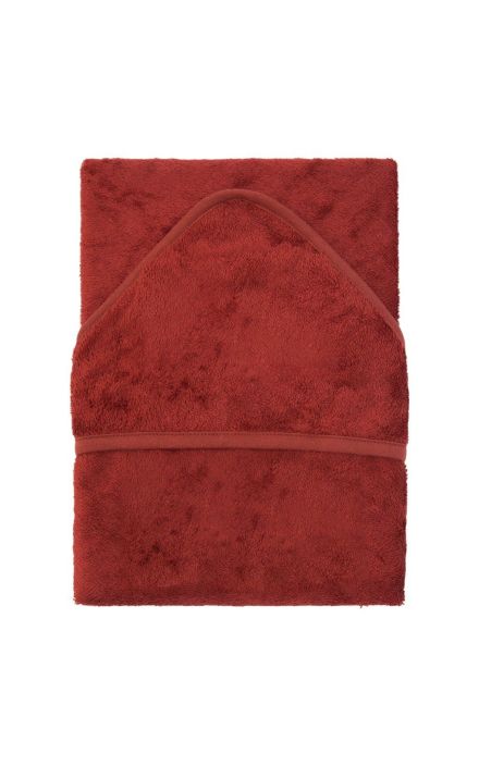 Prosop cu Gluga pentru Copii din Bambus Rosewood Caramiziu