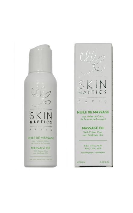 Ulei de masaj Skinhaptics, imbogatit cu 3 uleiuri bogate in Omega 6 si 9, potrivit pentru copii si femeile insarcinate, dar si pentru intreaga familie, 100 ml 