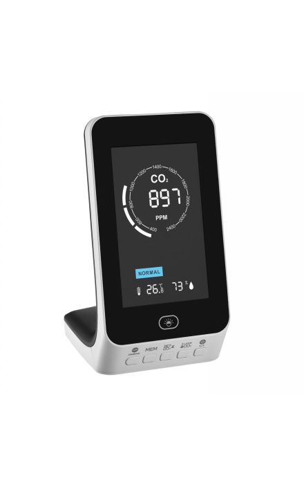 Monitor dioxid de carbon CO2, cu afisaj temperatura si umiditate, AIRCO2NTROL UP, TFA 31.5010.02 Alb