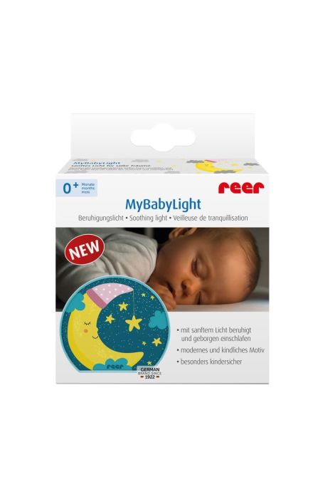 Lampa de veghe MyBabyLight Moon REER 52063 Multicolor