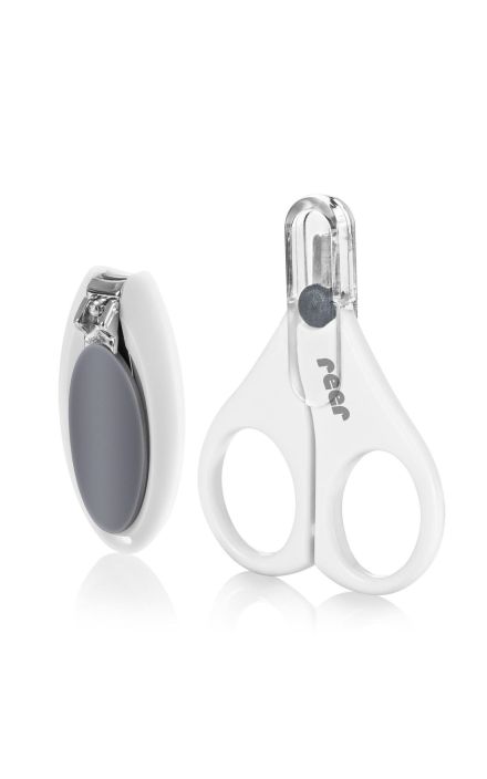 Set ingrijire unghii bebelusi, forfecuta si unghiera cu pila, Reer BabyCare 81050 