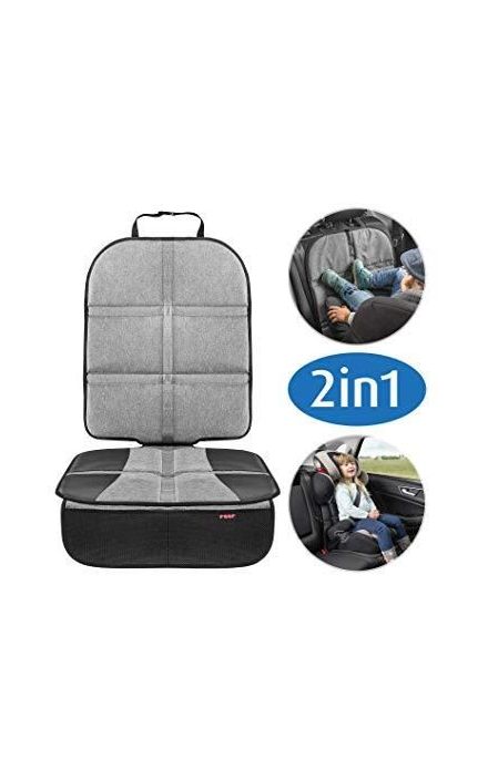 Protectie bancheta si spatar auto compatibila ISOFIX, Reer TravelKid MaxiProtect 86071 Gri