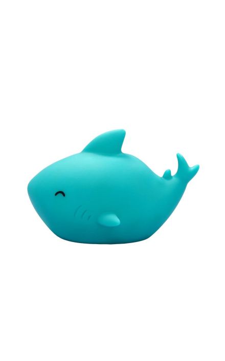 Lampa de veghe cu LED, cu oprire cronometrata, forma rechin, albastra, Lumilu Sea Life Shark, Reer 52303 