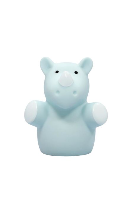Lampa de veghe cu LED, forma rinocer, albastra, Lumilu Mini Zoo Rhino, Reer 52343 