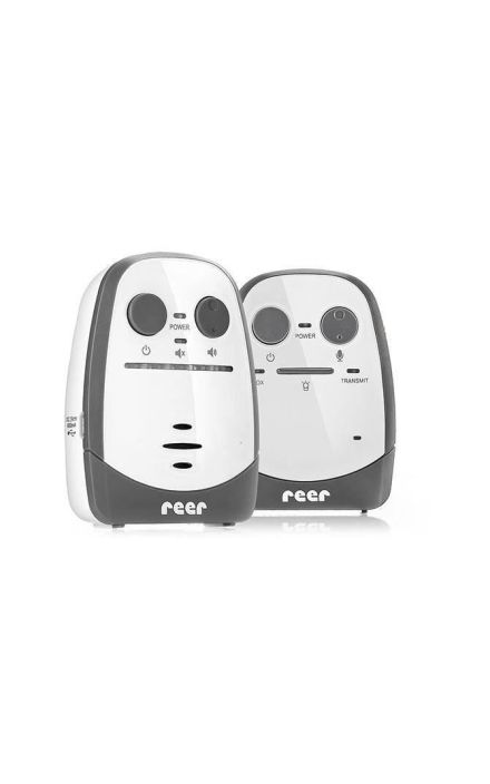 Monitor audio digital pentru bebelusi Cosmo, lumina de veghe, functie Vox, interfon, distanta 600 m, Reer 50150 Alb