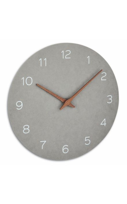 Ceas silentios de precizie din lemn, analog, de perete, design minimalist, gri, TFA 60.3054.10 Gri