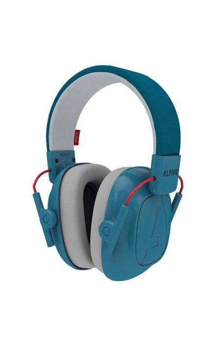 Casti antifonice pliabile pentru copii 5-16 ani, ofera protectie auditiva, SNR 25, albastru, ALPINE Muffy Kids Blue ALP26474 