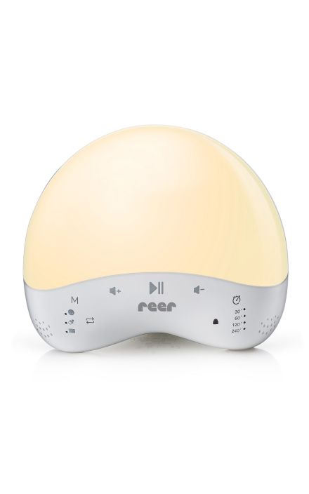 Lampa de veghe inteligenta cu 25 de sunete, multicolora, comunicare prin Wi-Fi cu smartphone, temporizator, Reer MyMagic SmartLight 52470 