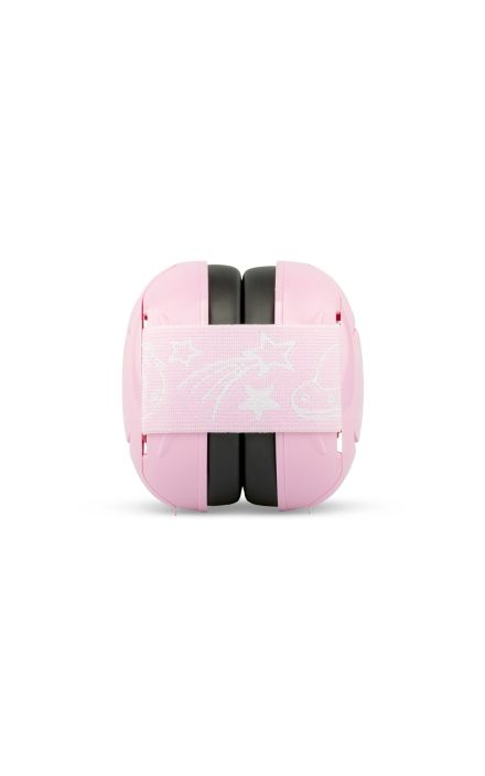 Casti antifonice pentru bebelusi, ofera protectie auditiva de la 0+ luni, 2 bentite reglabile, SNR 25, roz, SCHALLWERK MINI+ Baby Pink 