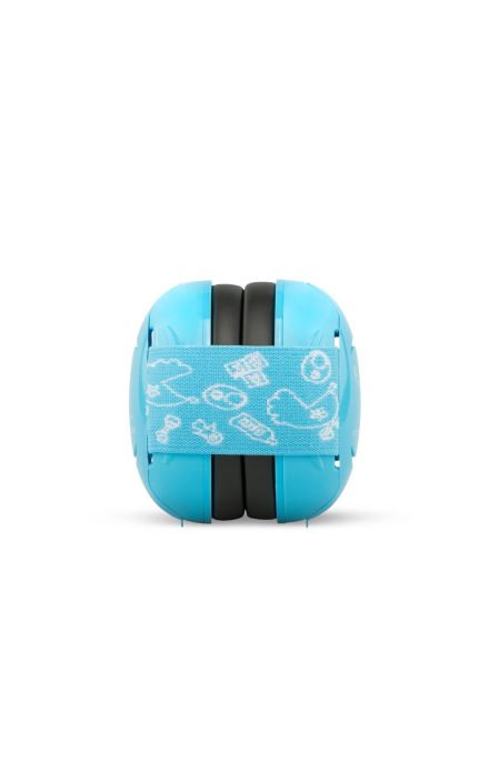 Casti antifonice pentru bebelusi, ofera protectie auditiva de la 0+ luni, 2 bentite reglabile, SNR 25, albastru, SCHALLWERK MINI+ Baby Blue 