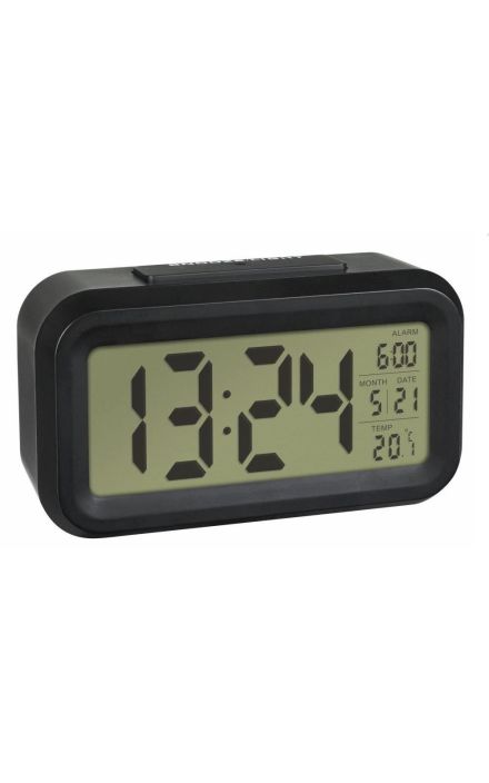 Termometru si ceas cu senzor de lumina TFA 60.2018.01 Negru