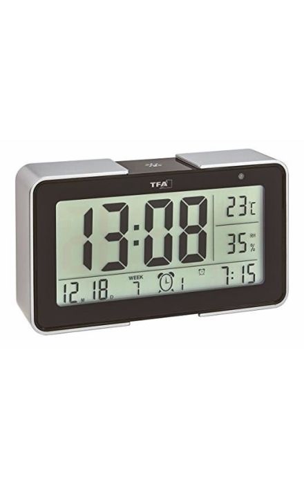 Termometru si higrometru cu senzor de lumina negru TFA 60.2540.01 Negru