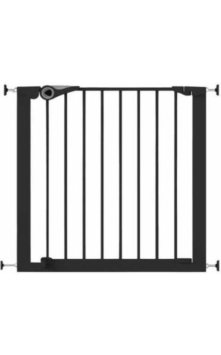 Poarta de siguranta Noma Easy Fit, presiune, 75-82 cm, metal negru, N94313 Negru