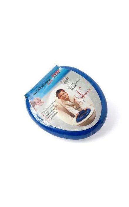 Reductor scaun toaleta pentru copii, buretat, ergonomic, portabil, 28 x 29 cm, albastru, Reer 4811.1 Albastru