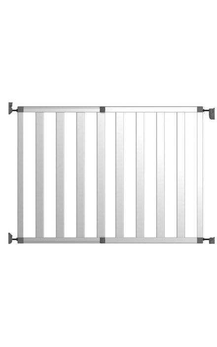 Poarta de siguranta extensibila din aluminiu Noma IKON PURE, 62–104 cm, N94078 Argintiu