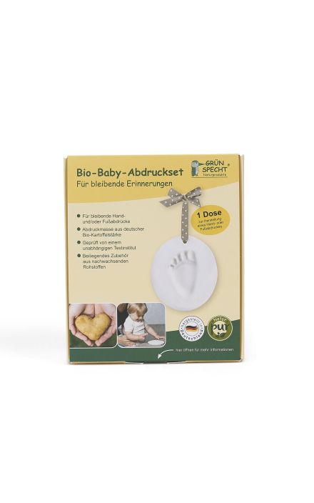 Set mulaj organic pentru amprenta mana sau picior bebelusi, Grunspecht 678-00 