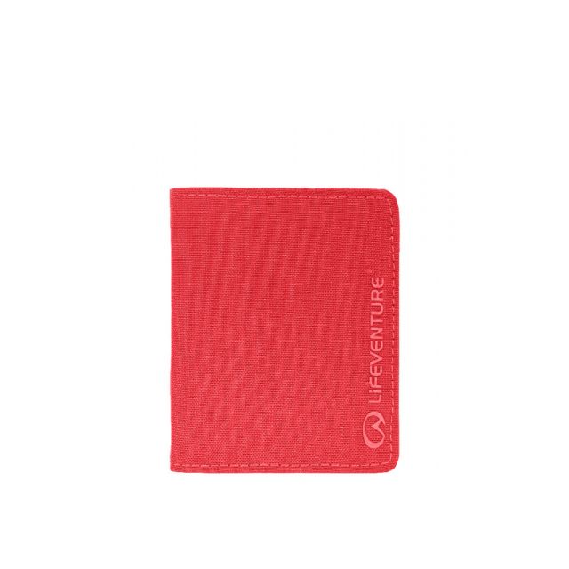 Portofel Compact Tri-fold cu Protectie RFID Raspberry Rosu
