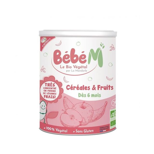  3760030723429_50 Cereale cu fructe bio pentru bebelusi incepand de la 6 luni Bebe Mandorle 