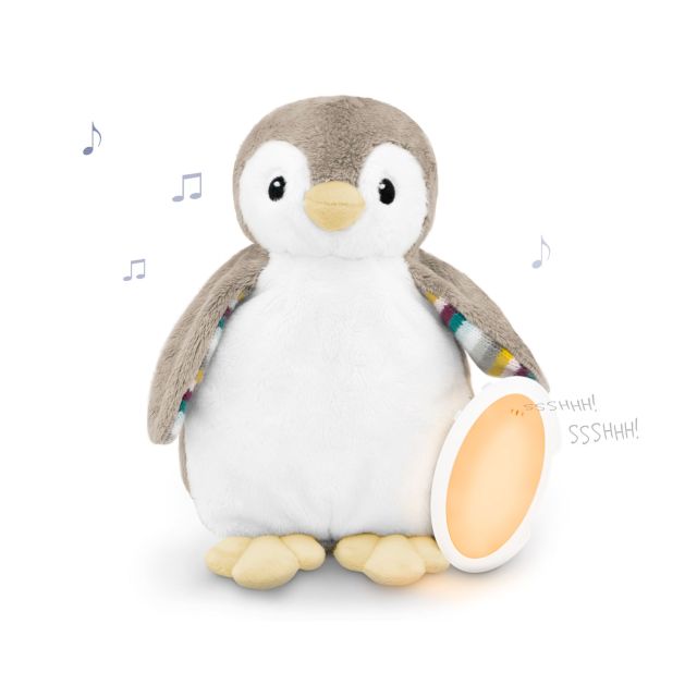 Pinguinul Phoebe - Plus cu mecanism de Linistire si Relaxarea Bebelusului Bej