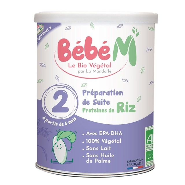 Formula 2 lapte praf vegetal bio pentru bebelusi incepand de la 6 luni 800g 